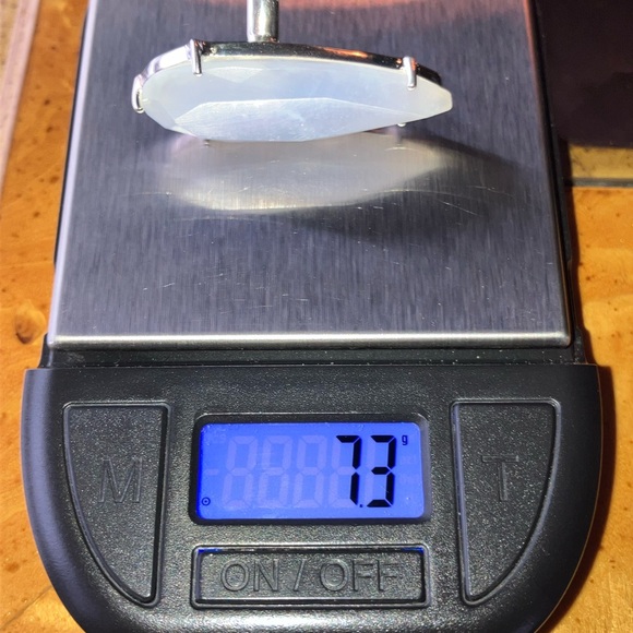 Natural Blue Lace Agate Sterling Silver Ring Size 6 - Picture 9 of 9